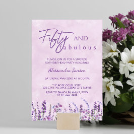 Convite 50 & Fabuloso 50º Aniversário de Flor Silvestre Ro