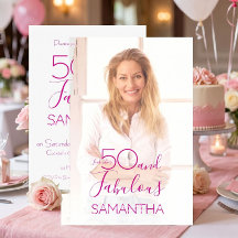 50 & Fabuloso Aniversário de 50 anos Mínimo Foto