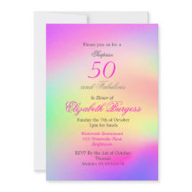 50 Fabuloso Rainbow Tie Dye Pink Chic Aniversário