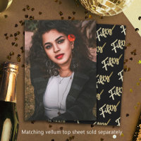 50 Foto de aniversário, 50, e fundo preto de ouro