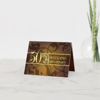 50th Anniversary Invitations - Folded Cards