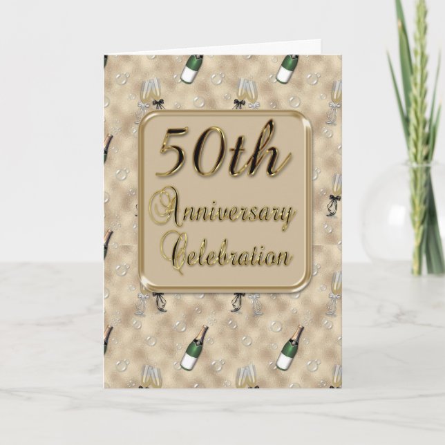 Convite 50th Anniversary Party Invitation (Frente)