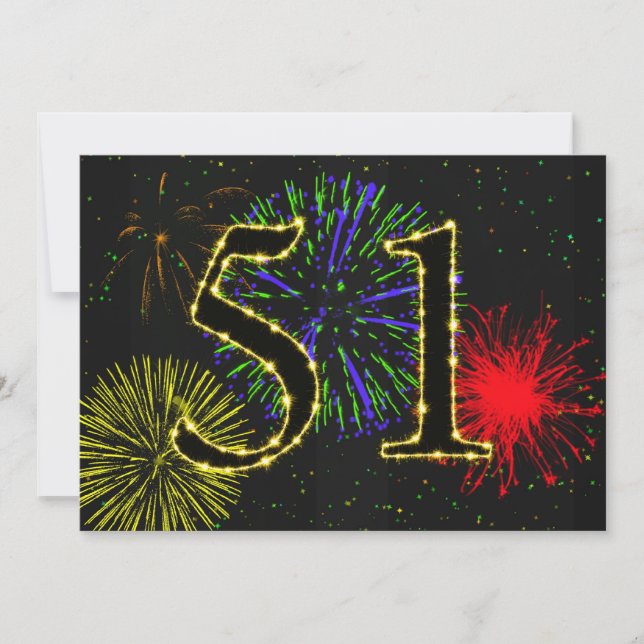 Convite 51festa de aniversário convidada (Frente)