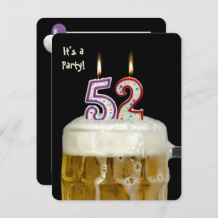 Convite 52º aniversário do Beer Party
