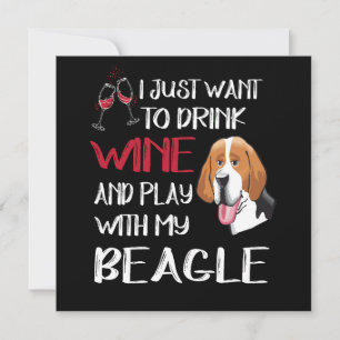Convite 5 Beber Vinho E Brincar Com O Meu Beagle