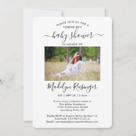 Convite 5 Chá de fraldas de Distância Social Drive-By