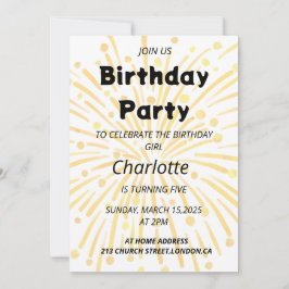 Convite 5 de Aniversário Magnético Bash