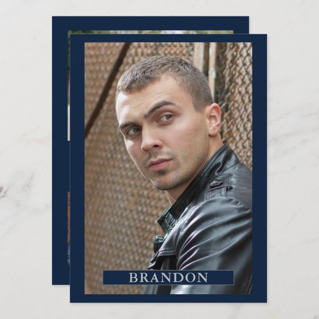 Convite 5 Photo Ator Model Pro 5.5x7.5 Modelo (Frente/Verso)