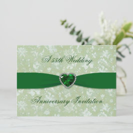 Convite 5x7 de Aniversário de 55 Anos de Casamento