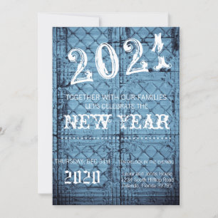 Convite 5x7 Vésperas de ano novo - Painel de Tin Russo Ce