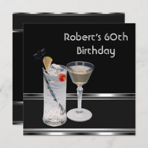 Convite 60ª Festa de aniversário de Prata Negra