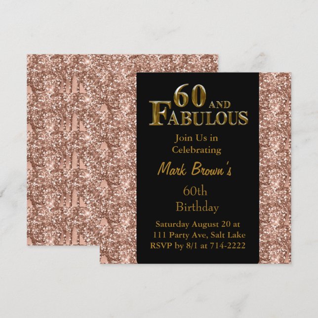 Convite 60º aniversário (Frente/Verso)