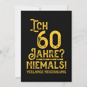 Convite 60º aniversário 60 anos de idade ano de nascimento