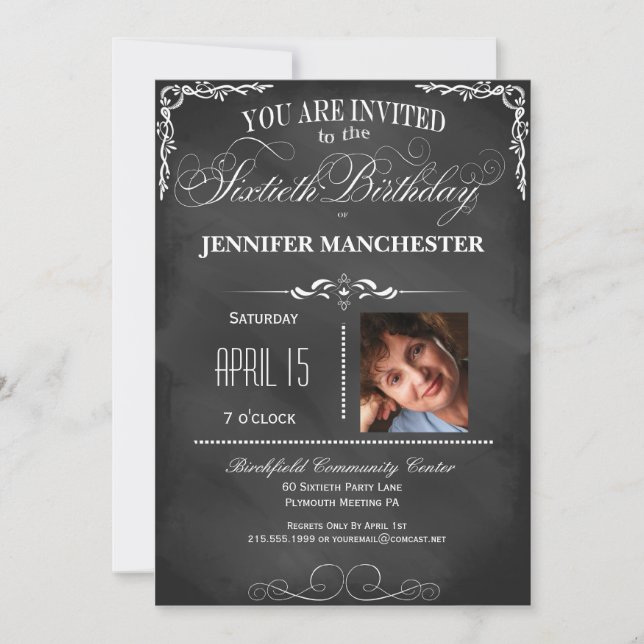 Convite 60º Aniversário do Partido da Tipografia do Quadro (Frente)