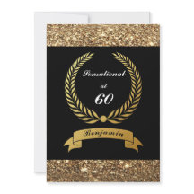 60º aniversário do Partido Elegante Dourado Negro