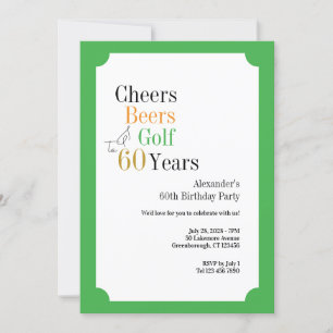 Convite 60º aniversário Saúde e Cerveja Verde