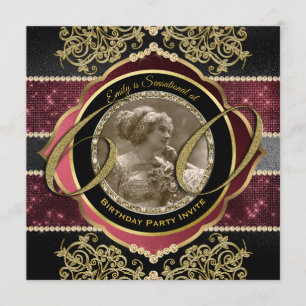 Convite 60.º aniversário 60.º aniversário Foto de Ruby