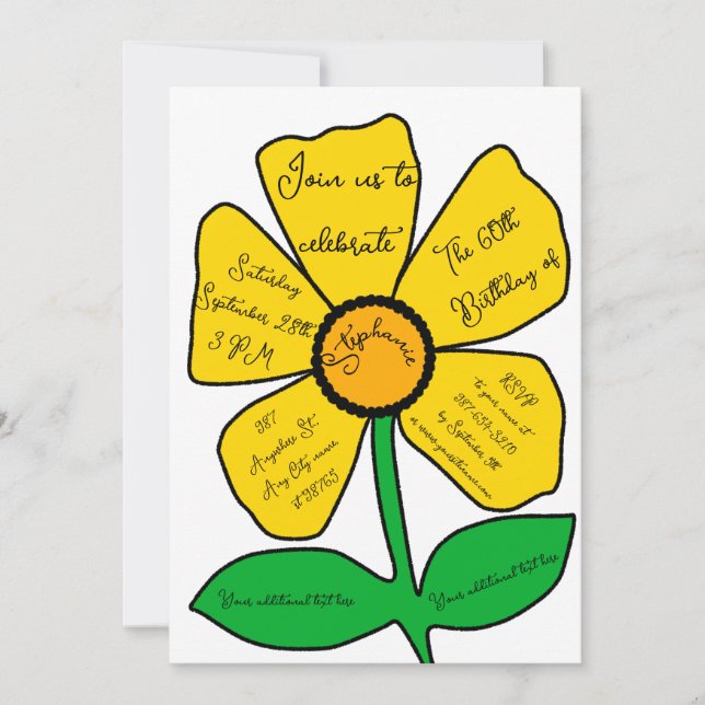 Convite 60.º Aniversário Dourado Flor de Portos (Frente)