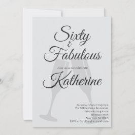 Convite 60 and Fabulous | 60th Birthday Party 