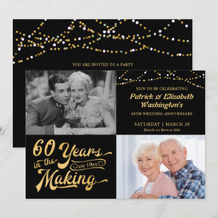 Convite 60 ANOS EM CONSTRUÇÃO Comemoração Then & Now