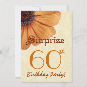 Convite 60 anos Surpresa Nascimento Dourado Daisy