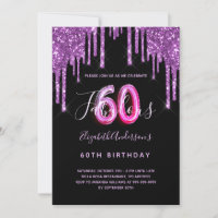60 e Fabuloso brilho violeta preto