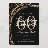 60th Luzes Sparkling Dourados da corda do