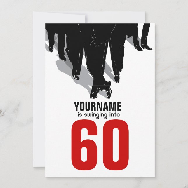 Convite 60th Partido do bloco do rato dos boémios do (Frente)