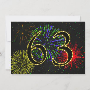 Convite 63ª festa de aniversário convidada