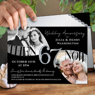 Convite 67º Aniversário de Casamento Moderno e Refinado