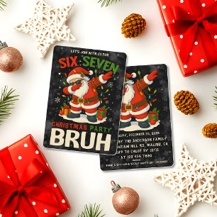 Convite 67 Meme Seis Sete Bruh Natal Divertido 6 7
