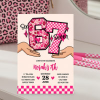 6 7 Meme Varsity Leopard Xadrez Menina Festa