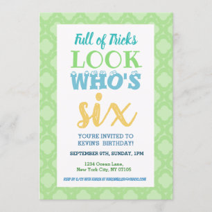 Convite 6 Birthday Invitation Sayings