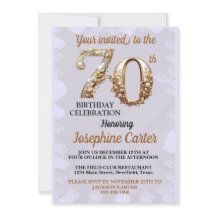 70 Birthday Elegant Party