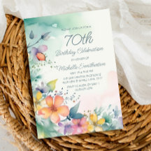 70 de Aniversário do Pastel Amarelo-Teal