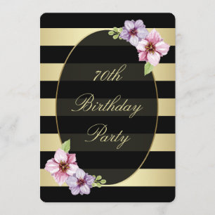 Convite 70  Douradas  Horizontais