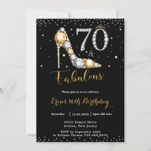 Convite 70 e Fabuloso Diamantes de Alto Hilo 70 Aniversári