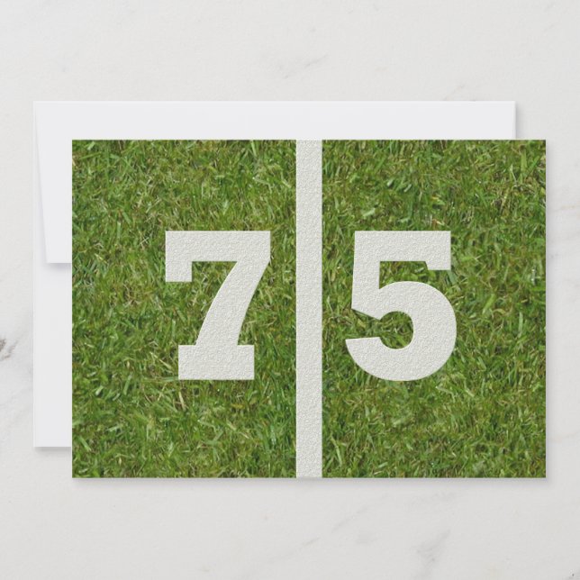 Convite 75ª Festa de aniversário! (Frente)