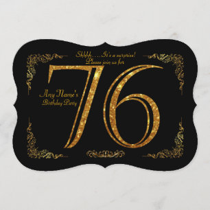 Convite 76th, Gatsby da festa de aniversário 76th, grande,