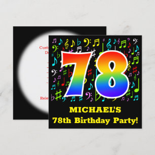 Convite 78ª Festa de aniversário: Símbolos Musicais, Ra