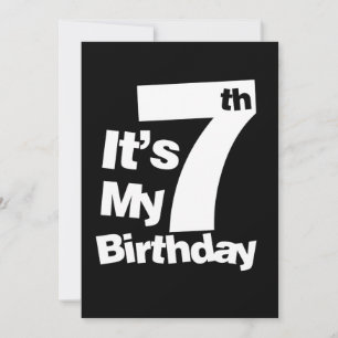 Convite 7 Aniversário É Meu Presente De 7 Aniversários