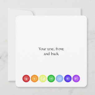 Convite 7 Chakras principais em um círculo