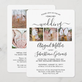 Convite 7 Foto da Cerimônia de Casamento Virtual Online El