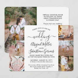 Convite 7 Foto da Cerimônia Online Livestream do Casamento