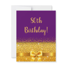 80 aniversário arco de ouro roxo elegante