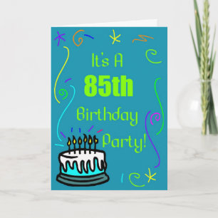 Convite 85th Birthday  Party Invitation