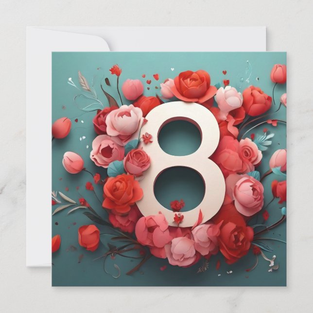 Convite 8 de design de março (Frente)