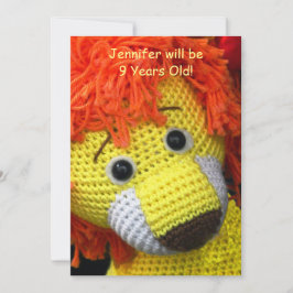 Convite 9ª Festa de aniversário, Nome, Cabelo Amarelo Lara