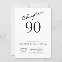Convite 90 Birthday Script 90 Party