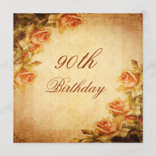 Convite 90 dos rosas do pêssego do chique do damasco do